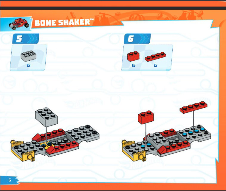 MEGA Construx Hot Wheels Bone Shaker Bauanleitung