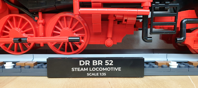 COBI DR BR 52 Steam Locomotive Executive Edition 6280 Typenschild