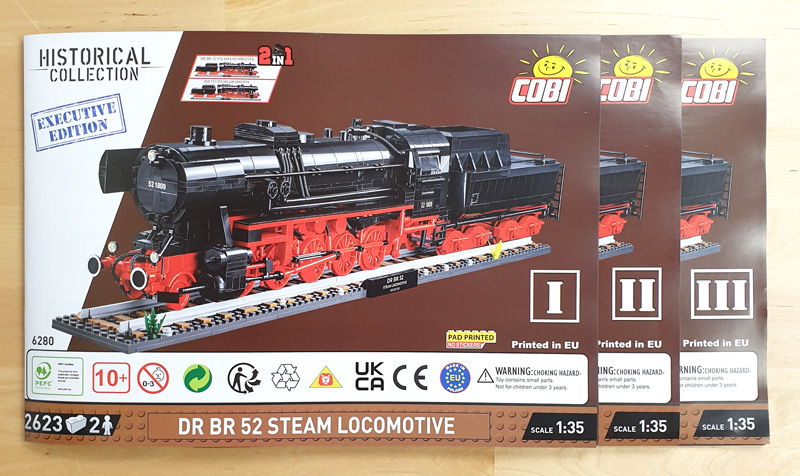 COBI DR BR 52 Steam Locomotive Executive Edition 6280 Unboxing Inhalt Bauanleitungen