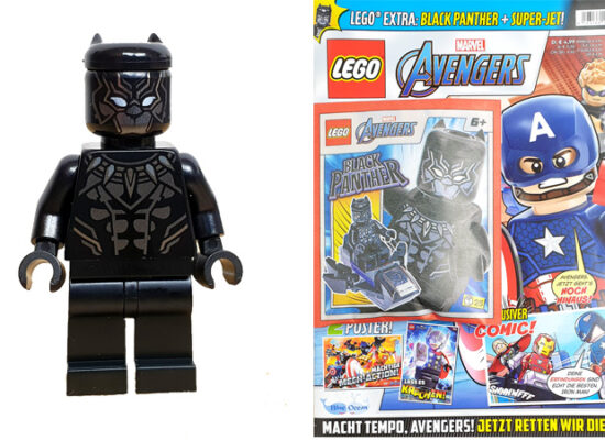 LEGO®  Marvel Avengers Magazin Nr. 16/2023 mit Black Panther Minifigur und Super-Jet