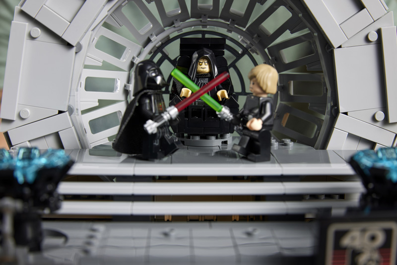 LEGO 75352 Thronsaal des Imperators Diorama Lichtschwertduell Luke und Darth Vader