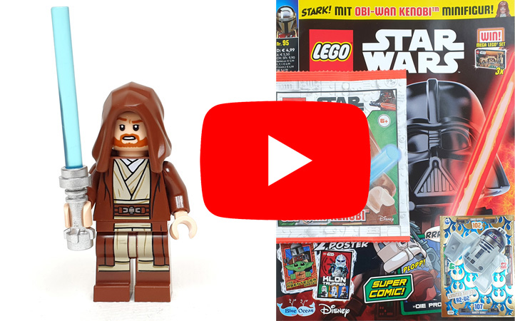LEGO Star Wars Magazin 95 / 2023 mit Obi-Wan Kenobi Minifgur als Video schauen