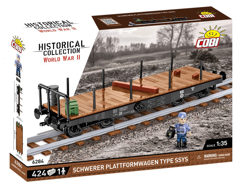 COBI News 46 Schwerer Plattformwagen 6284 Box Vorderseite