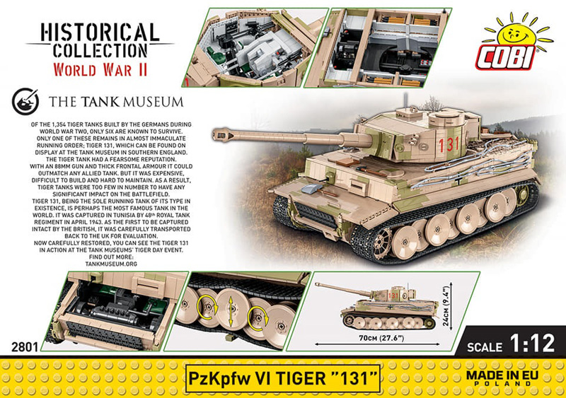 COBI News 46 Tiger 131 größtes COBI Set Box Rückseite