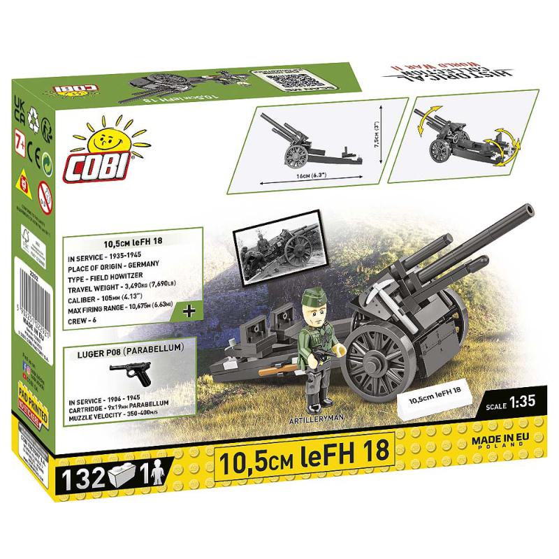 COBI 10,5cm leFH 18 2292 Box Rückseite