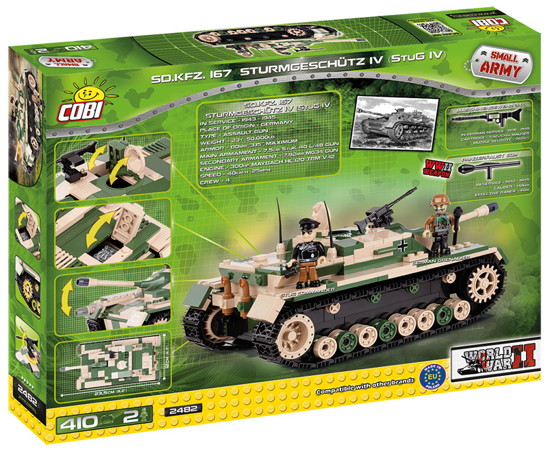 COBI Small Army Sturmgeschütz IV StuG IV 2482 Box Rückseite