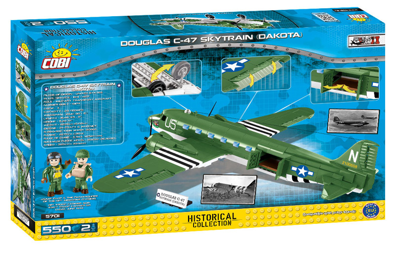 COBI Douglas C-47 Skytrain Dakota Box Rückseite 5701