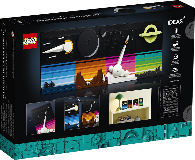 LEGO Ideas Tales of the Space Age 21340 Box Rückseite