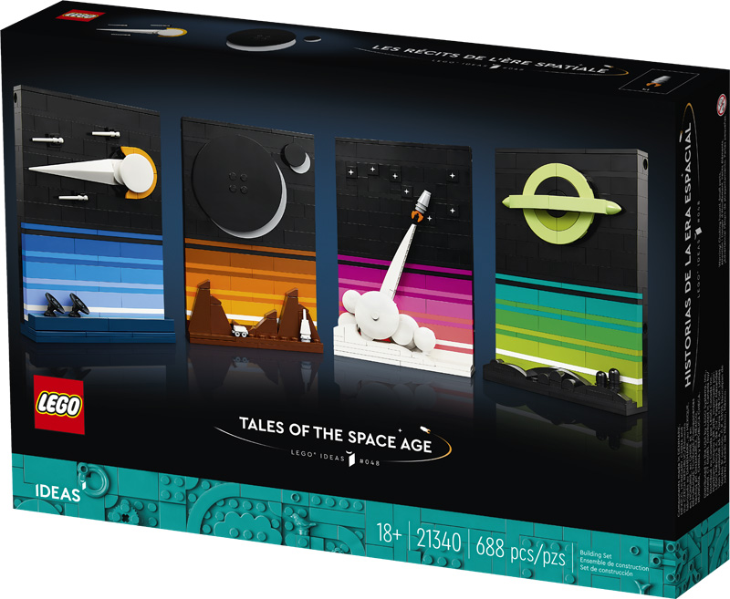 LEGO Ideas Tales of the Space Age 21340 Box Vorderseite
