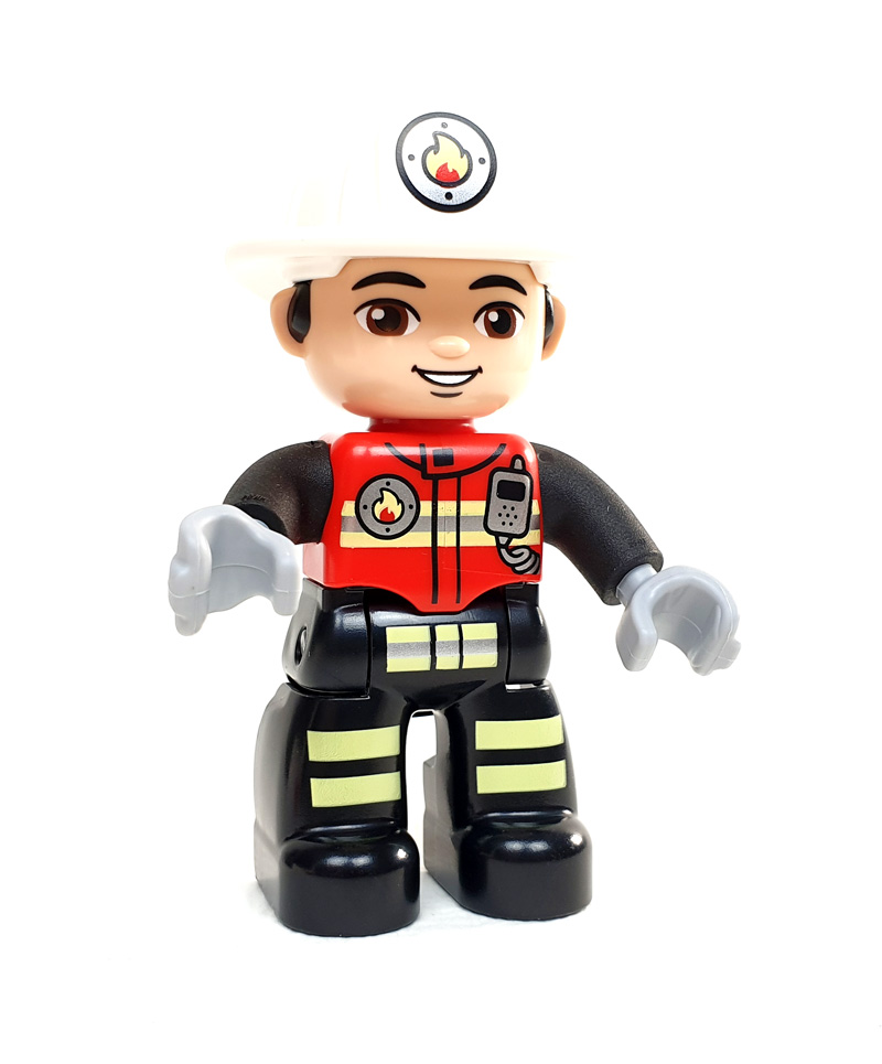 LEGO Duplo Feuerwehrmann Florian Vorderansicht