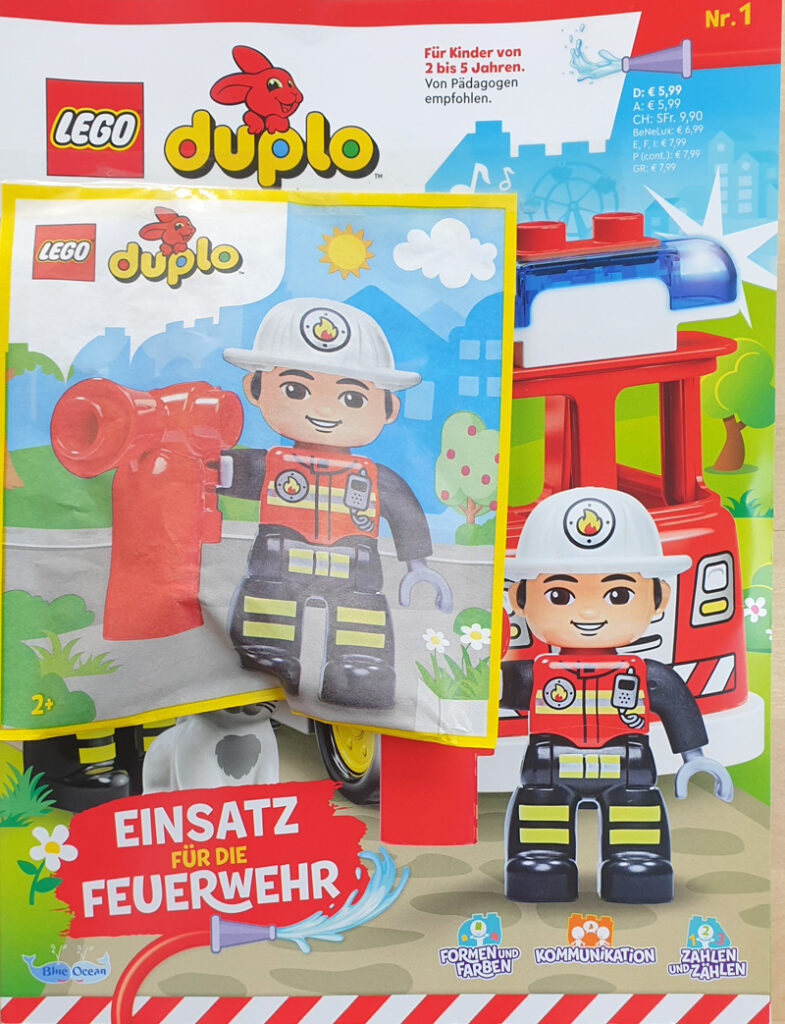 LEGO Duplo Heft Nr. 1/2023 mit Feuerwehrmann Florian