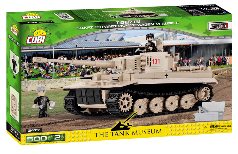 COBI Panzerkampfwagen VI Tiger 131 2477 Box Vorderseite