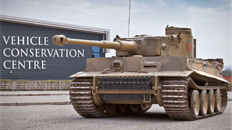 COBI Tiger 131 2801 historisches Original im The Tank Museum Bovington