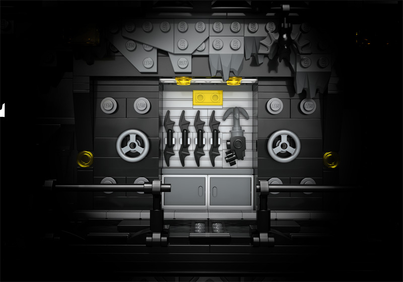 LEGO Batman Batcave Shadowbox 76252 Set Detail