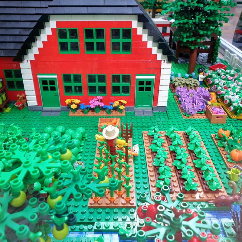 Stein Hanse LEGO Ausstellung Pinneberg Bauernhof Gemüsebeet
