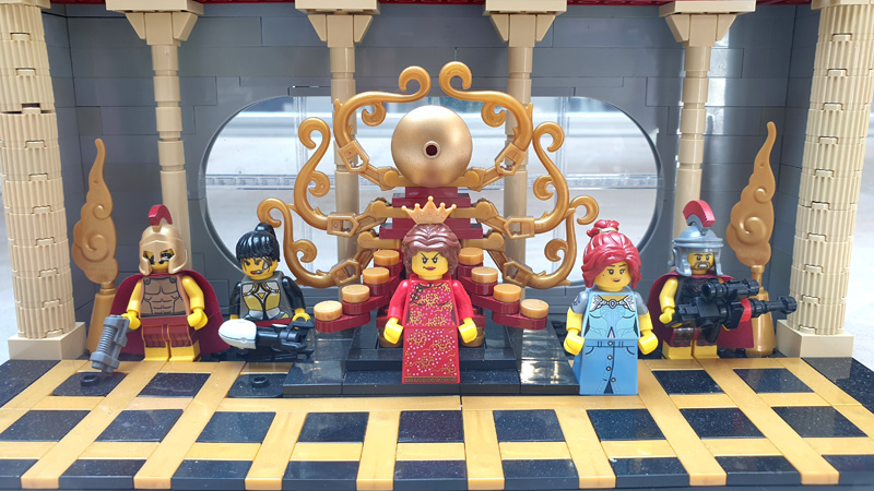 Stein Hanse LEGO Ausstellung Pinneberg Minifiguren Imperatrix Mundi Raumschiff MOC