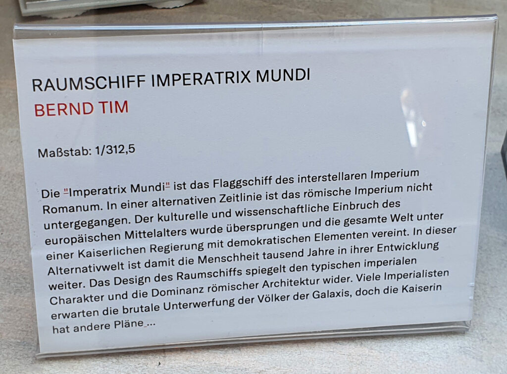 Stein Hanse LEGO Ausstellung Pinneberg Infotafel Imperatrix Mundi Raumschiff MOC