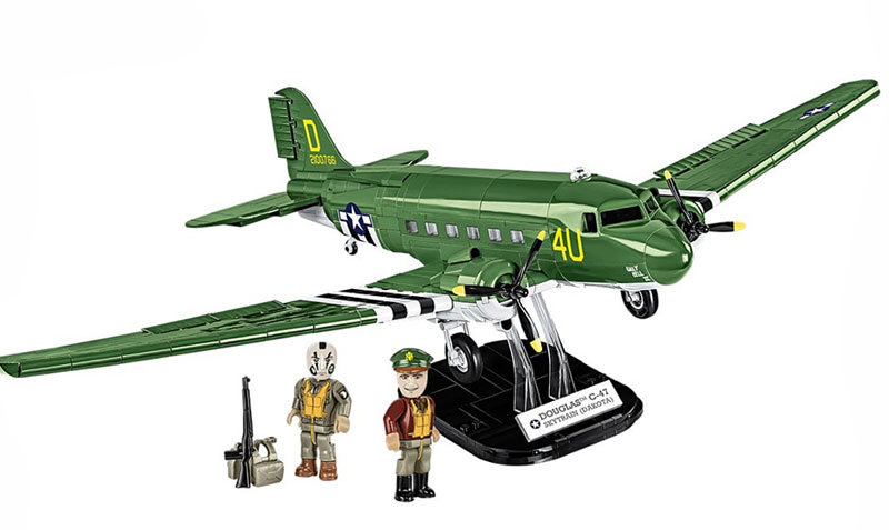 COBI C-47 Skytrain Dakota 5743 Set mit Minifiguren