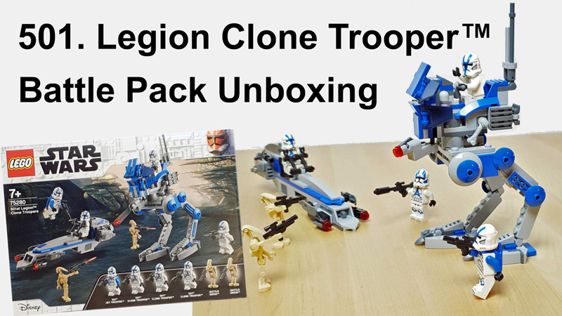 LEGO 75280 Star Wars Clone Troopers der 501. Legion Battle Pack Review Titel