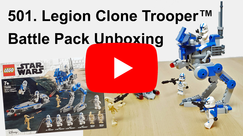 LEGO 75280 Star Wars Clone Troopers der 501. Legion Battle Pack Review Video