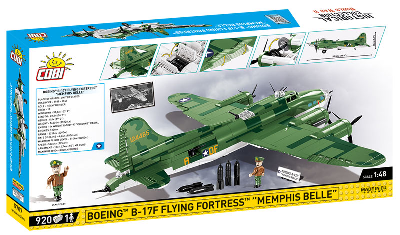 COBI 48 Boeing B17F Flying Fortress Memphis Belle 5707 Box Rückseite