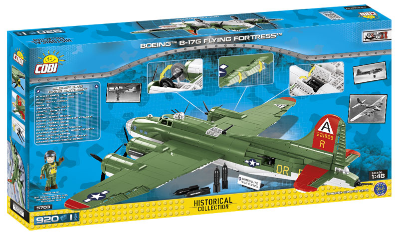 COBI 48 Boeing B17G Flying Fortress Memphis Belle 5703 Box Rückseite