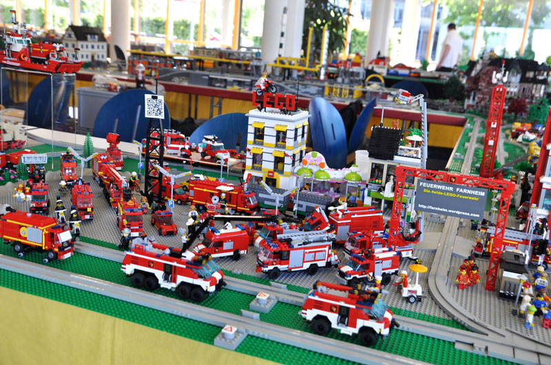 Lego Ausstellung ABSolut Steinchen MOC Feuerwehr