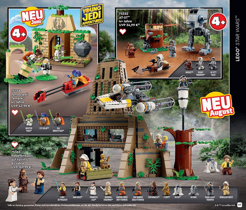 LEGO Katalog 2023 zweites Halbjahr Star Wars Neuheiten August