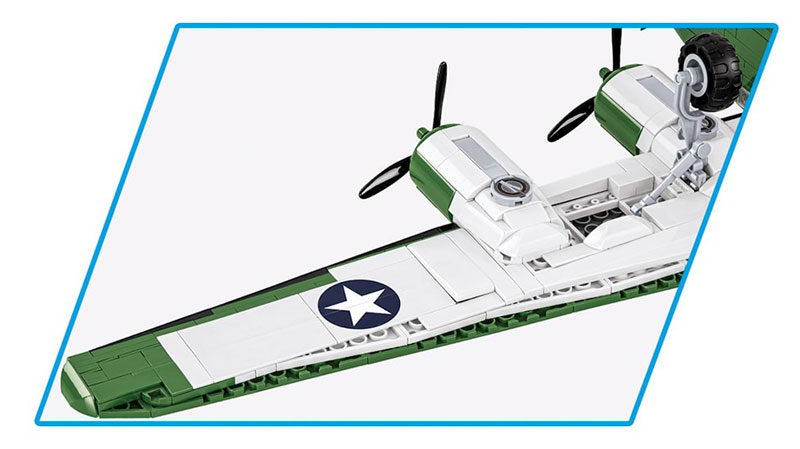 COBI 5739 Consolidated B-24D Liberator Detail Unterseite Tragflächen