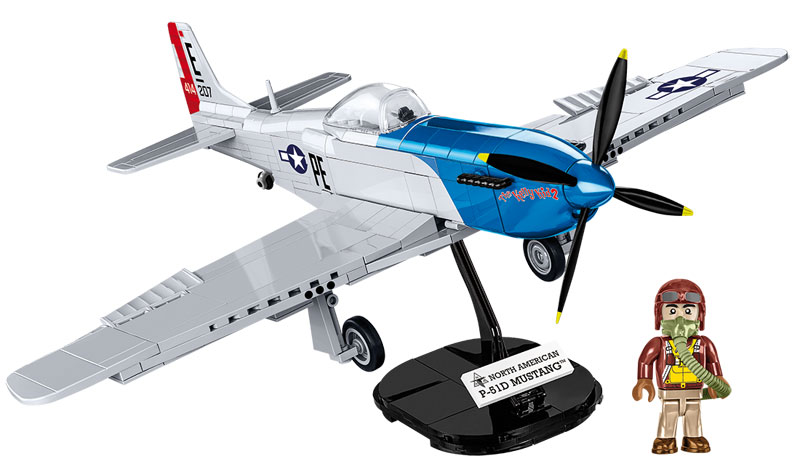 COBI 5719 P-51D Mustang Set mit Minifigur