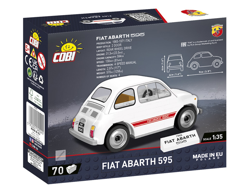 COBI Neuheiten Juli 2023 Fiat Abarth Box Rückseite
