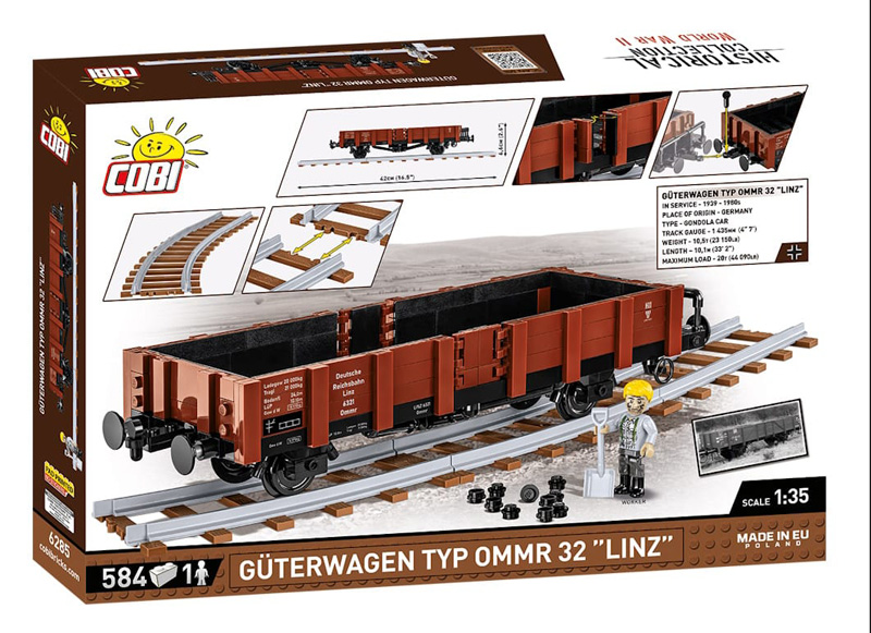 COBi 48 Güterwagen Ommr 32 Linz 6285 Box Rückseite