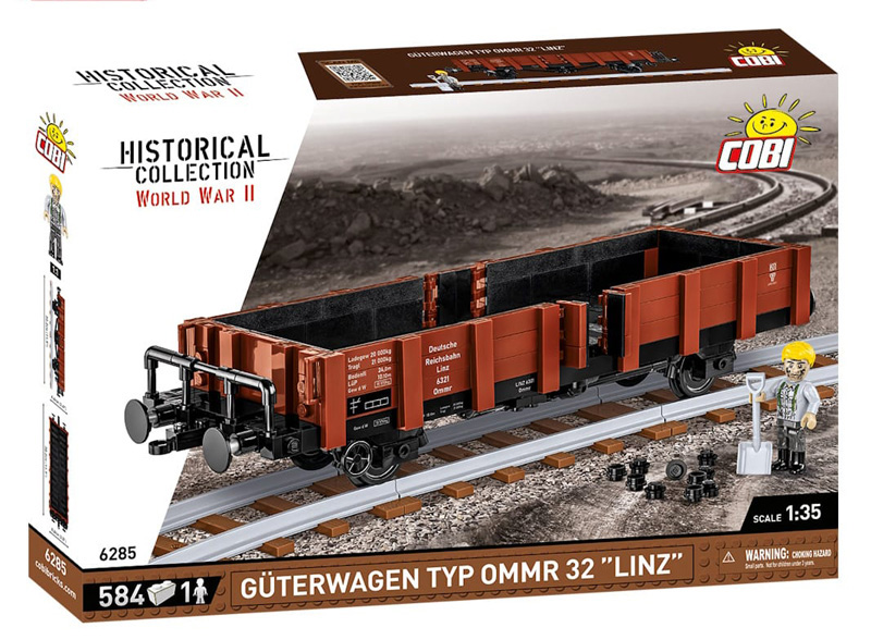 COBi 48 Güterwagen Ommr 32 Linz 6285 Box Vorderseite