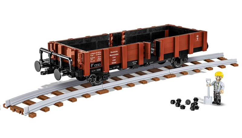 COBi 48 Güterwagen Ommr 32 Linz 6285 Set mit Minifigur