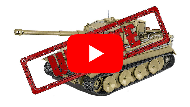 COBI 2801 Tiger 131 (Panzerkampfwagen VI) Update Verfügbarkeit Video schauen