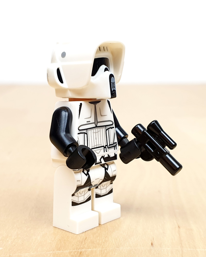 LEGO Star Wars Heft 97/2023 mit Scout Trooper Minifigur Figur schräg
