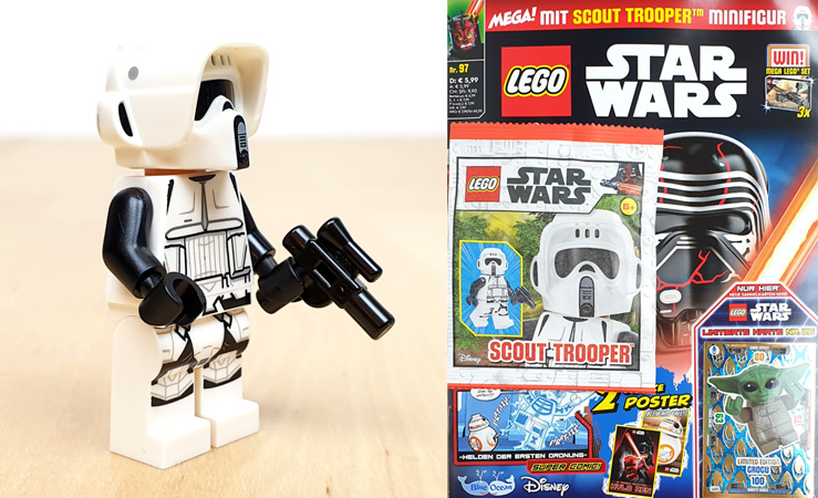 LEGO Star Wars Heft 97/2023 mit Scout Trooper Minifigur Titelbild