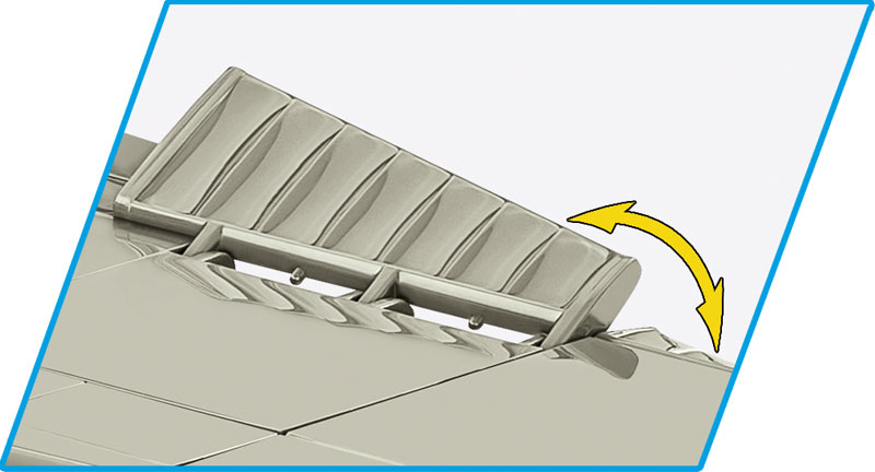 COBI 48 Bell P-39D Airacobra 5746 Detail Flügelquerruder
