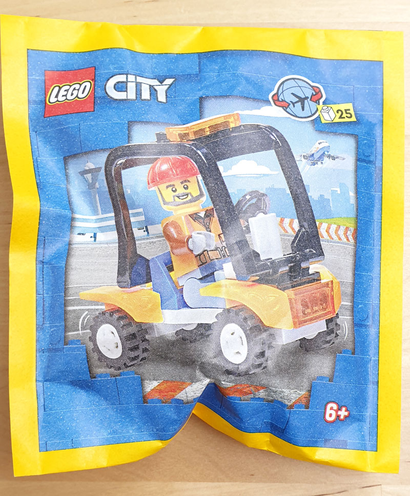 LEGO City Magazin Nr. 54/2023 Paperpack mit Timo Tasche und Gepäckfahrzeug