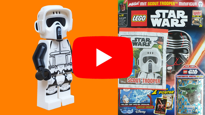 LEGO Star Wars Heft 97/2023 mit Scout Trooper Minifigur als Video schauen