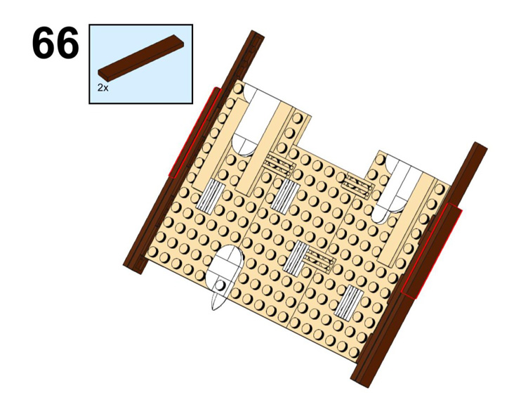 LesDiy Methalle Wikinger Bricks_Fan_uy Bau der Dachtraufen aus Fliesen