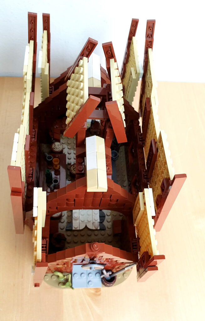 LesDiy Methalle Wikinger Bricks_Fan_uy Draufsicht geöffnete Dächer