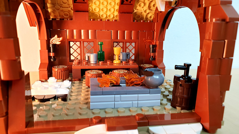 LesDiy Methalle Wikinger Bricks_Fan_uy Haupthaus Inneneinrichtung mit Rundbogen