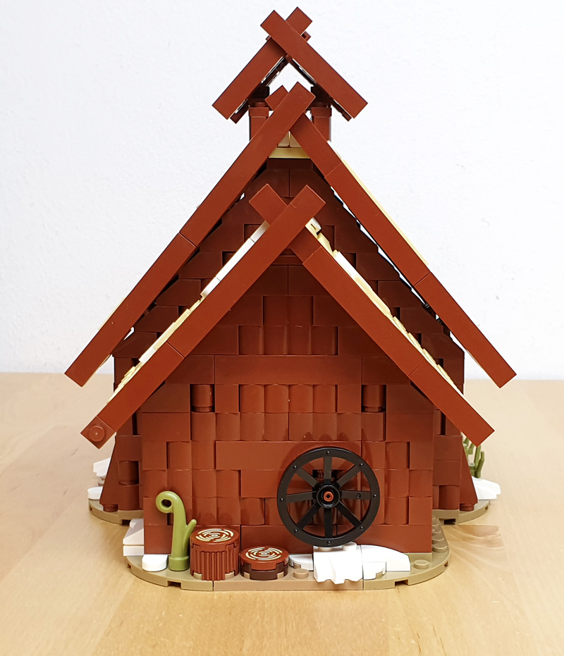 LesDiy Methalle Wikinger Bricks_Fan_uy Rückansicht mit Wagenrad