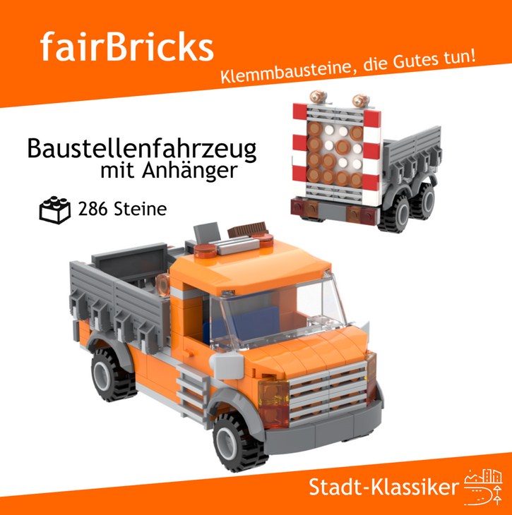MunichBricks wird zu fairBricks Baustellenfahrzeug