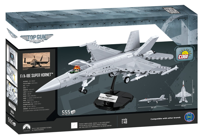 COBI News 50 5804 F/A 18E Super Hornet Box Rückseite