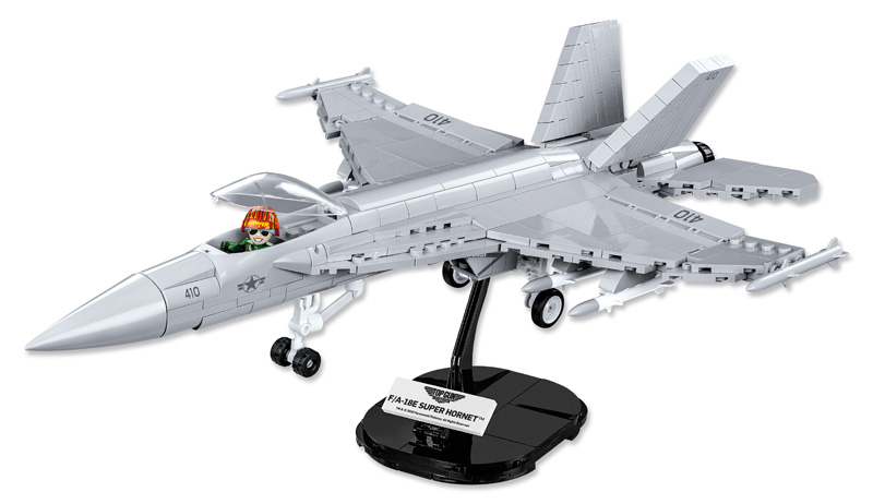 COBI News 50 5804 F/A 18E Super Hornet Set auf Displayständer
