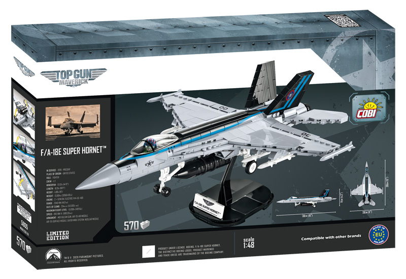 COBI News 50 5805 F/A 18E Super Hornet Box Rückseite