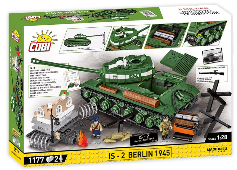 COBI News IS-2 Berlin 1945 Limited Edition 2577 Box Rückseite