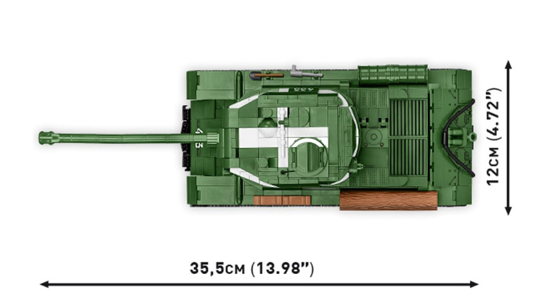 COBI News IS-2 Berlin 1945 Limited Edition 2577 Maße Draufsicht Panzer